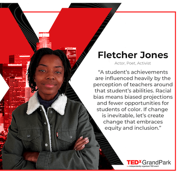 Fletcher-Jones-TEDxGrandPark-SpeakerX small